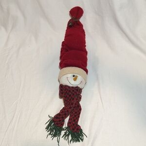 Festive Red Snowman Plush